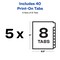 Avery Unpunched Print-On Dividers, White, 8 Tabs, 5 Sets (11553)